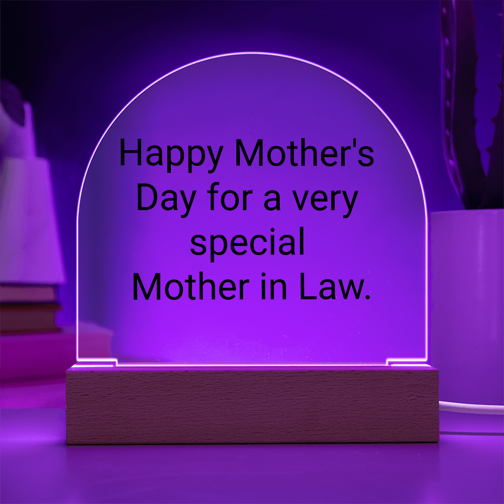 Mother's day gift for a very special Mother in Law.Elegant Mothers Day Gifts for Mom, Grandma, Mother-in-Law, Wife, or Life Partner - Thoughtful Gifts for Mom from Daughter, Son, Daughter-in-Law, Son-in-Law,