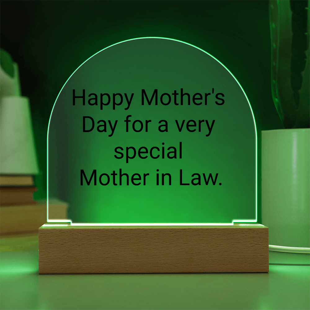 Mother's day gift for a very special Mother in Law.Elegant Mothers Day Gifts for Mom, Grandma, Mother-in-Law, Wife, or Life Partner - Thoughtful Gifts for Mom from Daughter, Son, Daughter-in-Law, Son-in-Law,