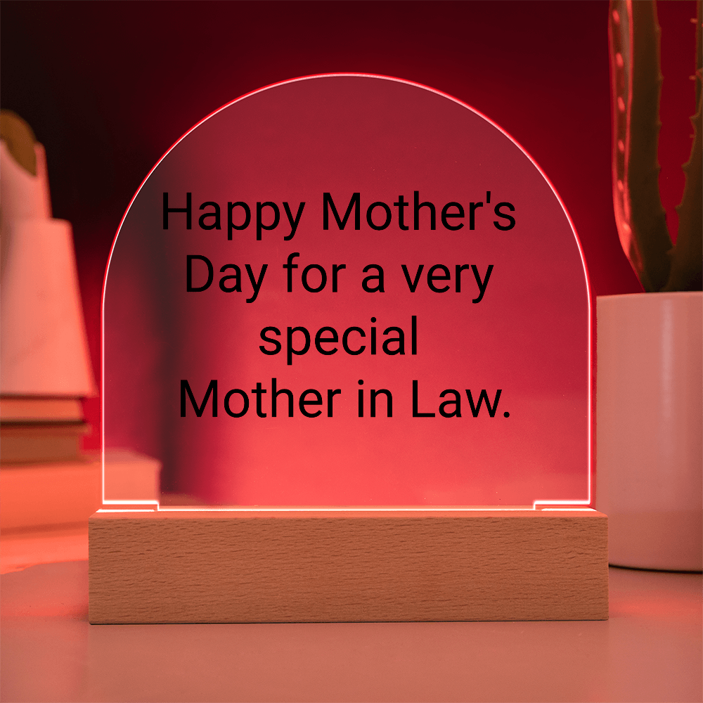 Mother's day gift for a very special Mother in Law.Elegant Mothers Day Gifts for Mom, Grandma, Mother-in-Law, Wife, or Life Partner - Thoughtful Gifts for Mom from Daughter, Son, Daughter-in-Law, Son-in-Law,