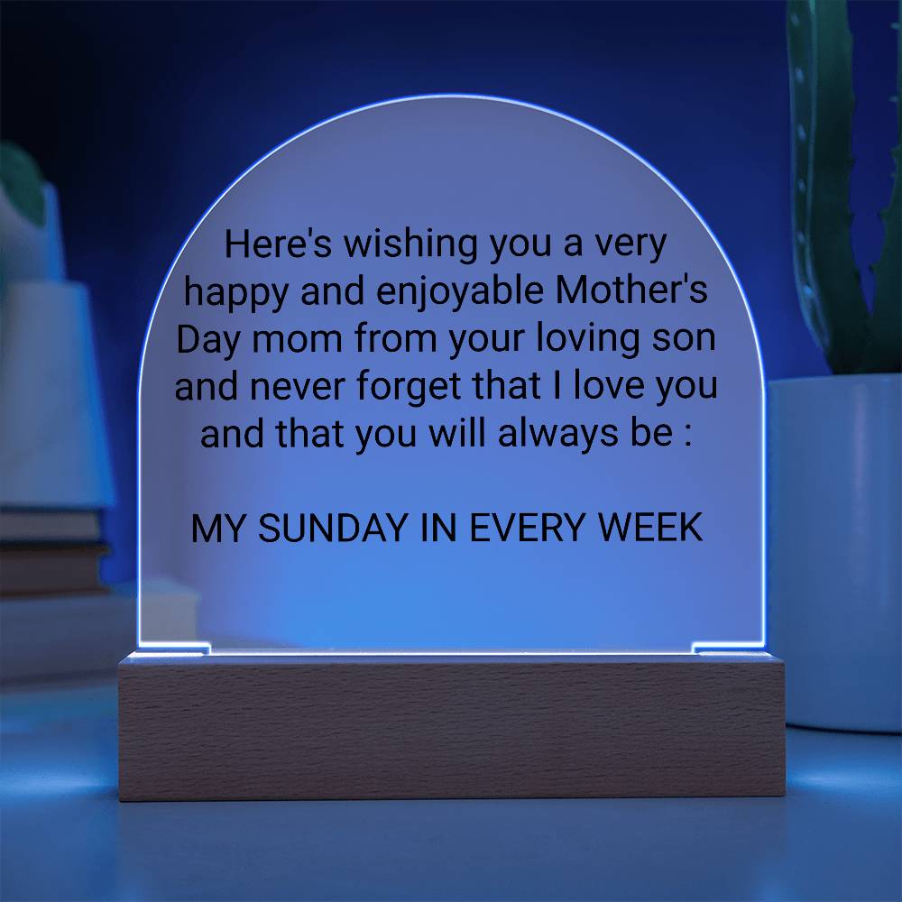 Mothers Day gift from a very loving son.Elegant Mothers Day Gifts for Mom, Grandma, Mother-in-Law, Wife, or Life Partner - Thoughtful Gifts for Mom from Daughter, Son, Daughter-in-Law, Son-in-Law,