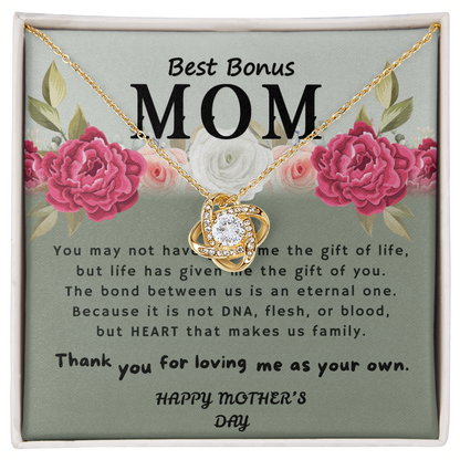 Best Bonus Mom.Elegant Mothers Day Gifts for Mom, Grandma, Mother-in-Law, Wife, or Life Partner - Thoughtful Gifts for Mom from Daughter, Son, Daughter-in-Law, Son-in-Law,