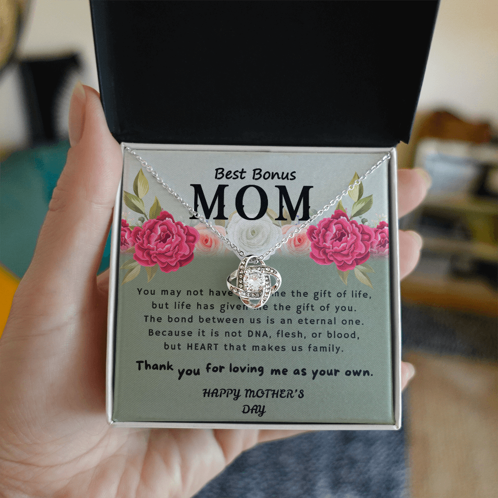 Best Bonus Mom.Elegant Gifts for Mom, Grandma, Mother-in-Law, Wife, or Life Partner - Thoughtful Gifts for Mom from Daughter, Son, Daughter-in-Law, Son-in-Law,
