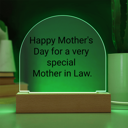 Mother's day gift for a very special Mother in Law.Elegant Mothers Day Gifts for Mom, Grandma, Mother-in-Law, Wife, or Life Partner - Thoughtful Gifts for Mom from Daughter, Son, Daughter-in-Law, Son-in-Law,