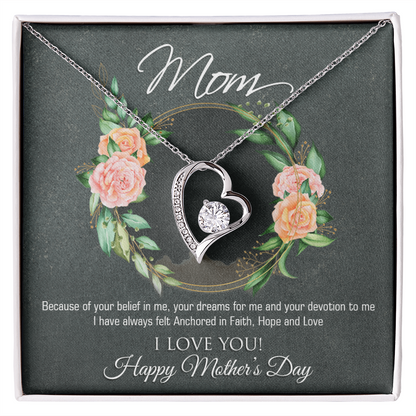 Mother's Day Gift from Son. Necklace with  message card.Elegant Mothers Day Gifts for Mom, Grandma, Mother-in-Law, Wife, or Life Partner - Thoughtful Gifts for Mom from Daughter, Son, Daughter-in-Law, Son-in-Law,  that says all you want to say.